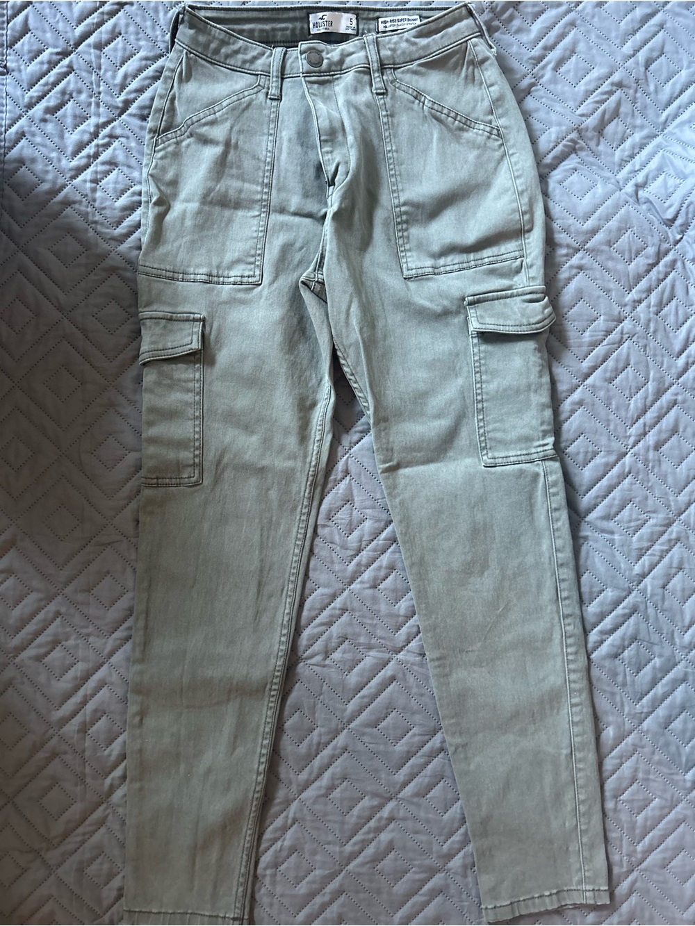 Hollister Olive Green Cargo Jeans